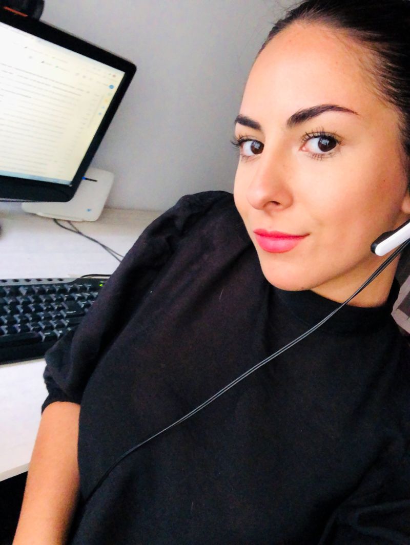 Office with headset